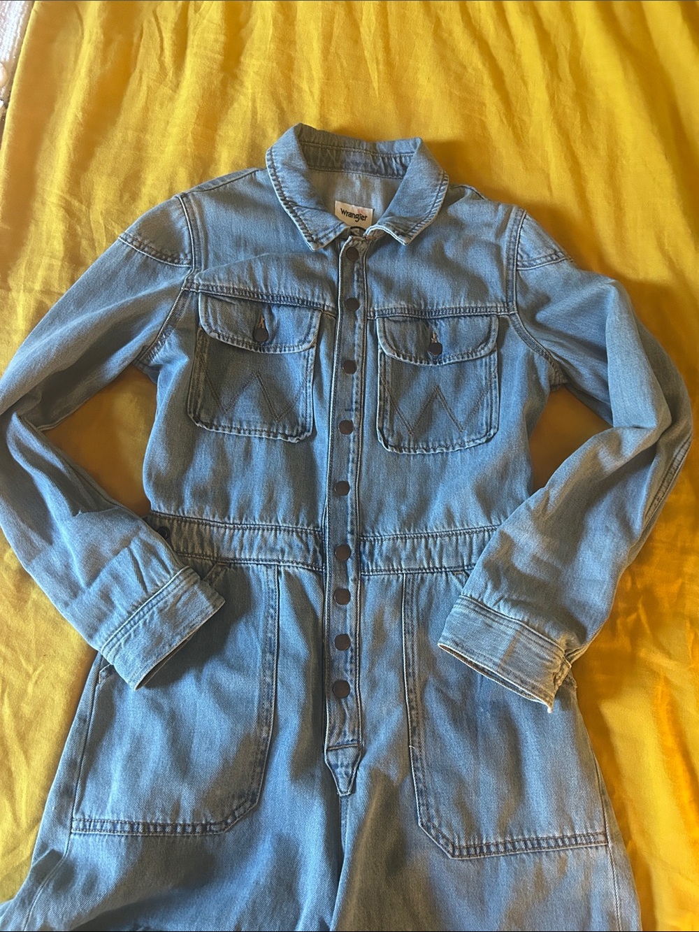Wrangler Denim long sleeve Short Romper - Picture 11 of 12